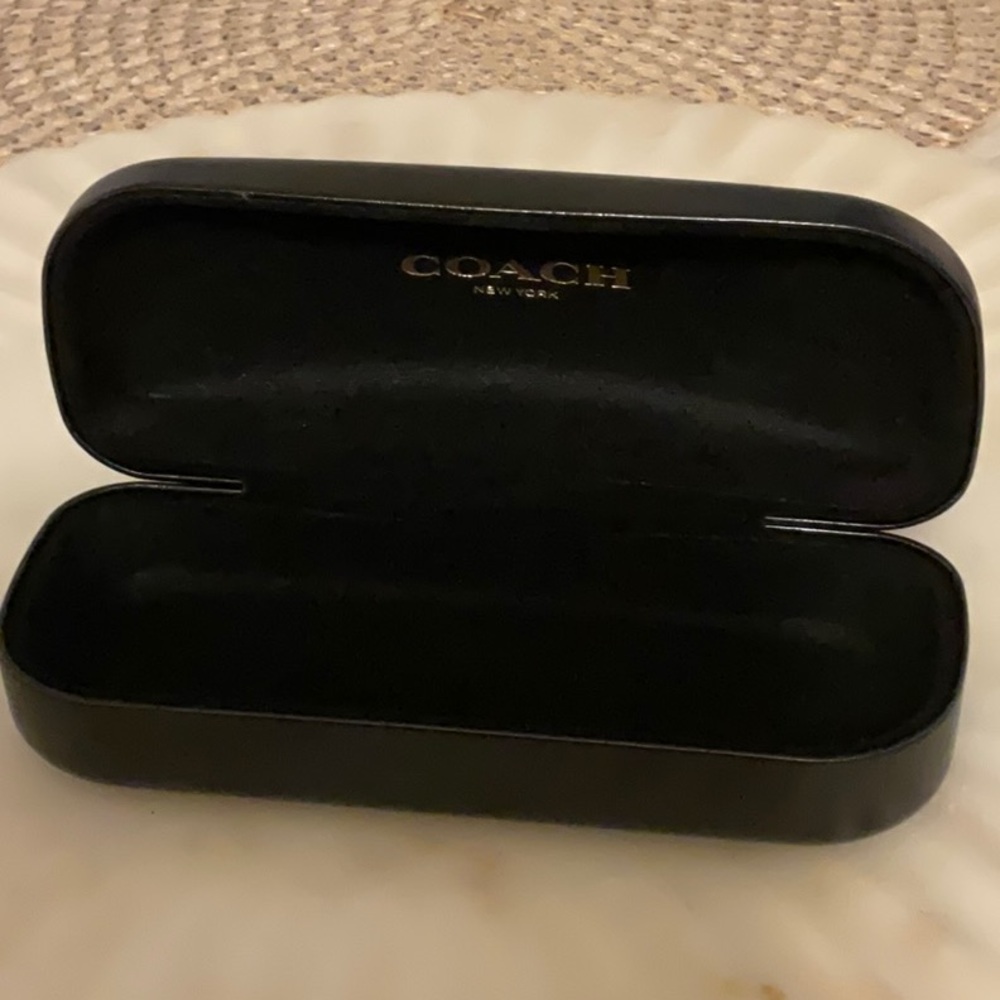 Coach Elegant Black Eyewear Case + Extra Black eyeglass case.